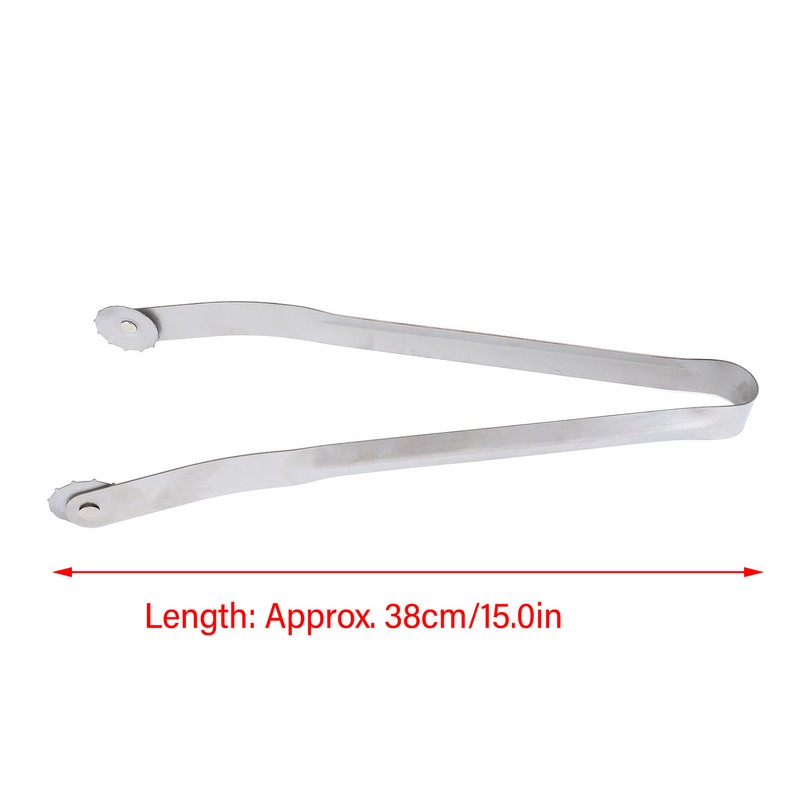 BBQ Sausage Turning Tongs Professional Long Handle Stainless Steel Kitchen
