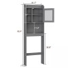 SEGAWE Modern Over The Toilet Space Saver Wooden Storage Cabinet