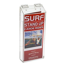 SOURCEONE.ORG Source One Outdoor Brochure Holder Acrylic Wall Mounting Literature Dispenser