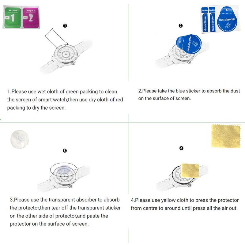 OCTelect smart watch screen protector 45mm made of Tempered Glass