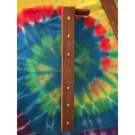 Wood Incense Burner with Storage (RN16810)