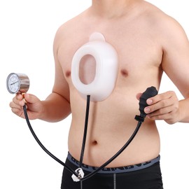 Cryxinty Pectus Excavatum Orthosis Brace, Pectus Excavatum Vacuum Bell, Sternal Depression Support, Thoracic Depression Brace, Sunken Sternum Splint for Adults and Child (Large)