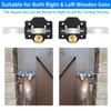 Mortrise Lock, Long Throw Gate Lock for Wooden Gate, Double