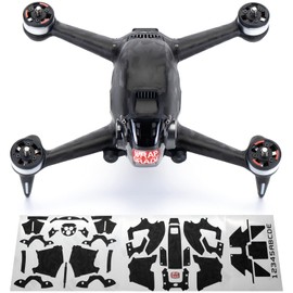WRAPGRADE Skin Compatible with DJI FPV | Full-wrap (BLACK BUMPY CAMO)