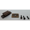 N/A Brown & Black Plastic Magnetic Catch with Fixed Strike