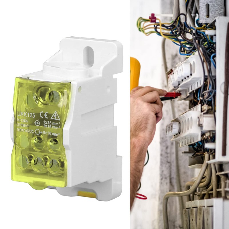 Junction Box, UKK-125A 690V DIN Rails Terminal Block Distribution Box,