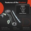 A-Premium Set of 6Pcs Engine Timing Chain Kit W/Tensioner &