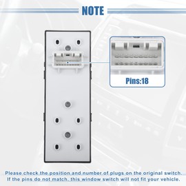 MACHSWON Car Left Front Window Switch Driver Side Control Door Master Power Switch,Window Switch Button 93570-C1000 Fit for Hyundai Sonata 2015 2016 2017 2018 2019