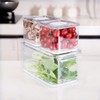 SANNO Produce Saver Containers for Refrigerator - Stackable Kitchen Organizer