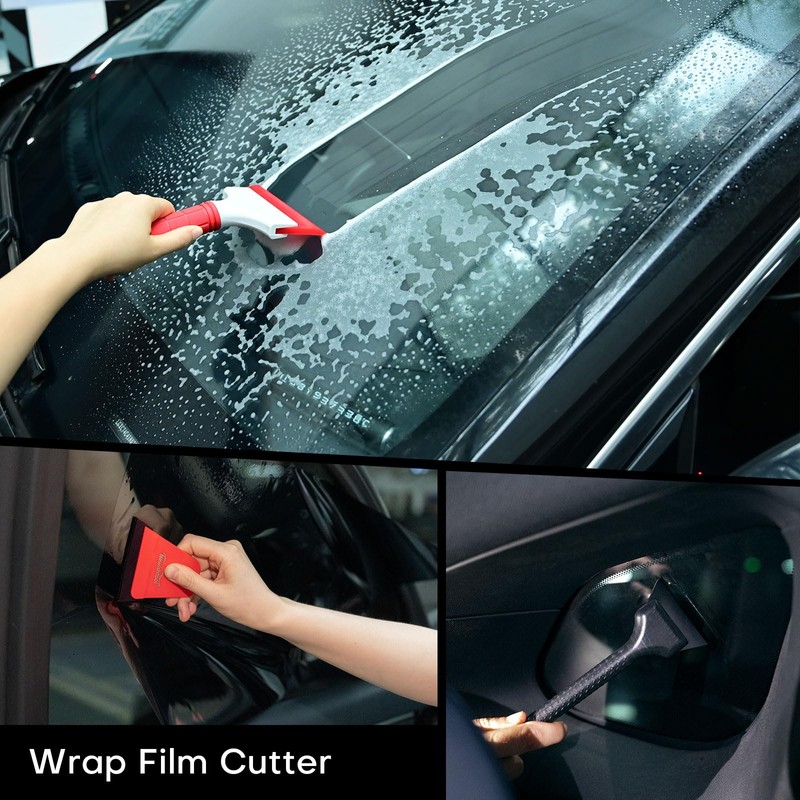 NEWISHTOOL Profi Window Tint Kit Vinyl Wrap Tool, Car Window