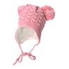 Sterntaler Baby Girl Hat Baby Bobble Hat Structure, pink, 49