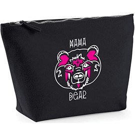 Hippowarehouse Mama Bear printed make up cosmetic wash bag 18x19x9cm