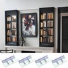 Pack of 8 Hanging Rail Support Plate Wall Bracket Metal
