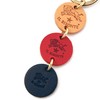 IL BISONTE Key Chain, Key Ring, Leather, Genuine Leather, Cowhide