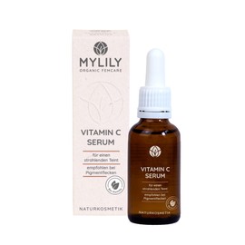 MYLILY Vitamin C Serum 10% Natural & Vegan 30 ml Vitamin C Face Care I Vitamin Serum for Pimples and Skin Blemishes Suitable for Many Skin Types