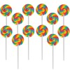 Rainbow Swirl Lollipop, Mixed Fruit Flavor, Individually Wrapped, 3" Inch