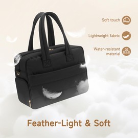 Breast Pump Bag with Insulated Breast Milk Cooler Pocket, Fits Spectra S1/S2 & Most Pumps, Water‑Resistant Work & Travel Tote with 15.6" Laptop Sleeve, Stroller Straps, Luggage Sleeve & Ice Pack