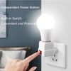 E26/E27 Socket Extension Adapter with Switch,Plug-in Light Socket,Convert Outlet to