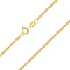 PLANETYS - Singapore Chain 925 Sterling Silver 18 Carat Gold-Plated