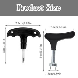 Golf Spike Tool, Stainless Steel Multi Function Golf Shoe Spikes Replacements, Comfortable Grip, Universal Shoe Spike Replacement Tool (with Club Wrench)