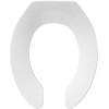 CcBello Commercial Heavy Duty Open Front Toilet Seat Without Cover,