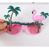 Dusenly 2 x pinke Flamingo-Partybrillen, hawaiianische Partybrille, Flamingo-Sonnenbrille, lustig, tropische