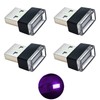 QKWL 4PCS Car Interior Mood Lighting, Ambient Lighting Car, USB