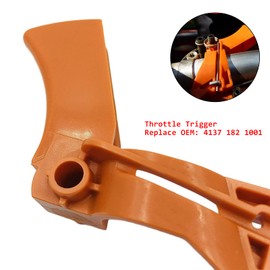 Yiekea 4137 182 1001 Throttle Trigger fits STIHL FS85 FS80 FS75 FS90 FS90R FR350 FR450 FC85 FS100 FS120 FS130 FS200 FS250 HT70 HT75 String Trimmer Brushcutters Weed Eater Replace 4137 182 1000