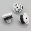 VVO Fasteners- White Plastic Rear Door Card Clips for Renault