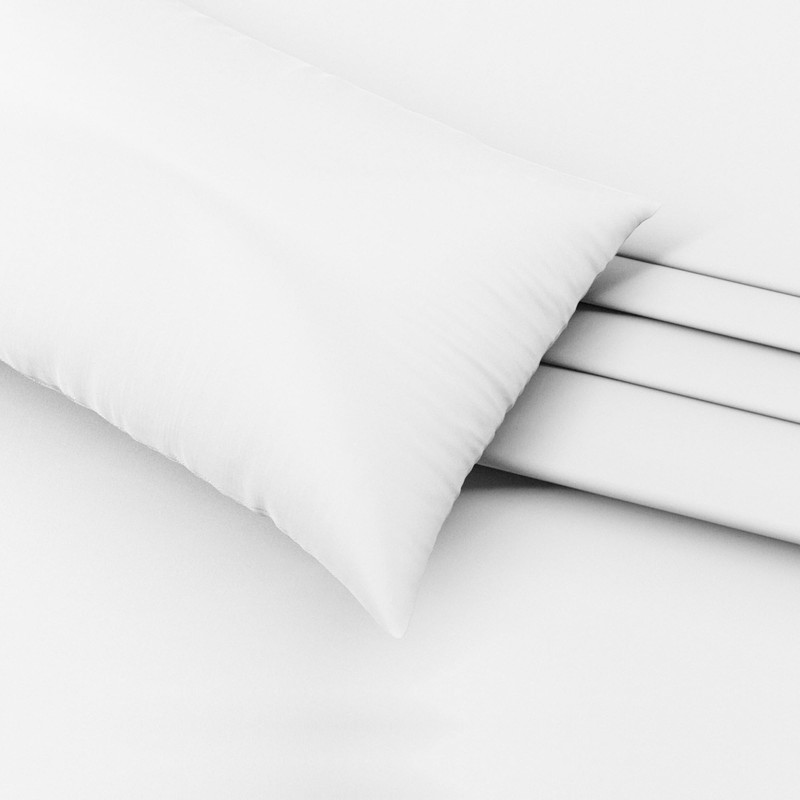 HOME ACE Non Iron Percale Standard Pillowcases 2 Pack White,
