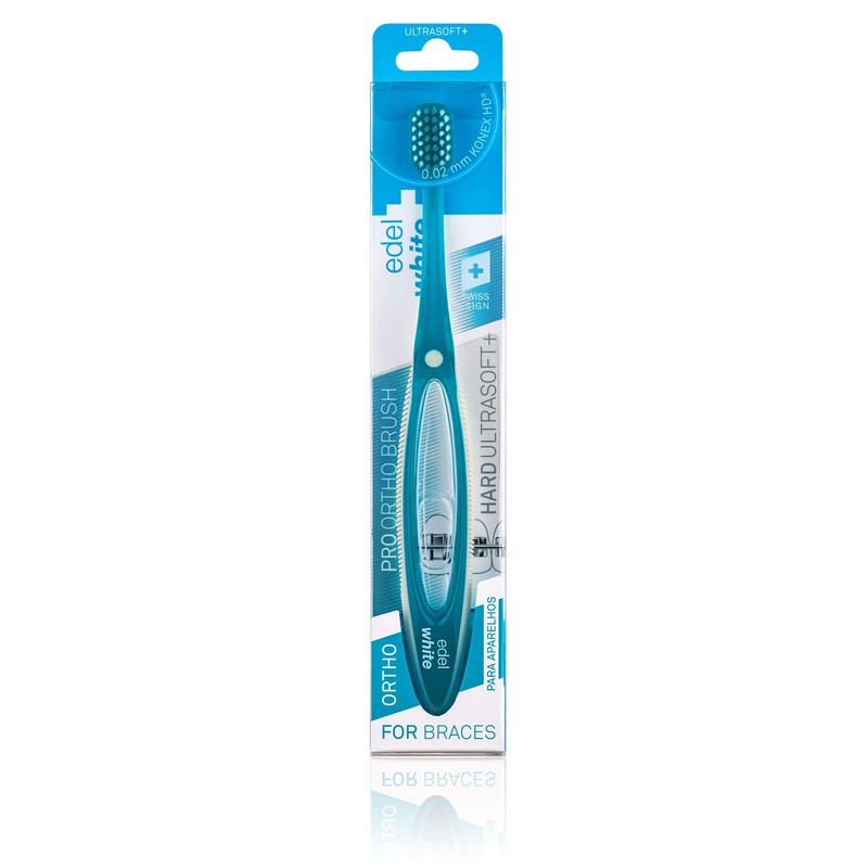 Edel+White ProOrtho UltraSoft Orthodontic Toothbrush with Anti-Stress Handle