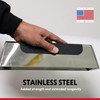 14" Non-Slip Contoured Stainless Steel Heliarc Mud Pan - Advance