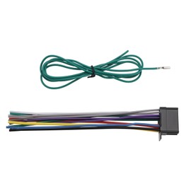 Micro Traders 1pc 16Pin 12V Car Stereo Power Speaker Wire Harness Plug Compatible with Pioneer Radio DEH AVH AVIC MVH FH SPH Wire Harness Length Approx 15cm Green Line Length Approx 1m