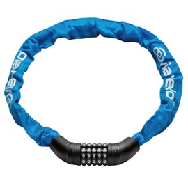Via Velo Bike Chain Lock, 5-Digit Resettable Combination Heavy Duty Anti-Theft Bicycle Lock, 2.95 Ft Security Bike Locks for Scooter, Motorcycle, Gate, Fence, Valuables Etc(Blue)