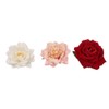 3Pcs Rose Flower Hair Clips, Sweet Rose Hair Barrettes Floral