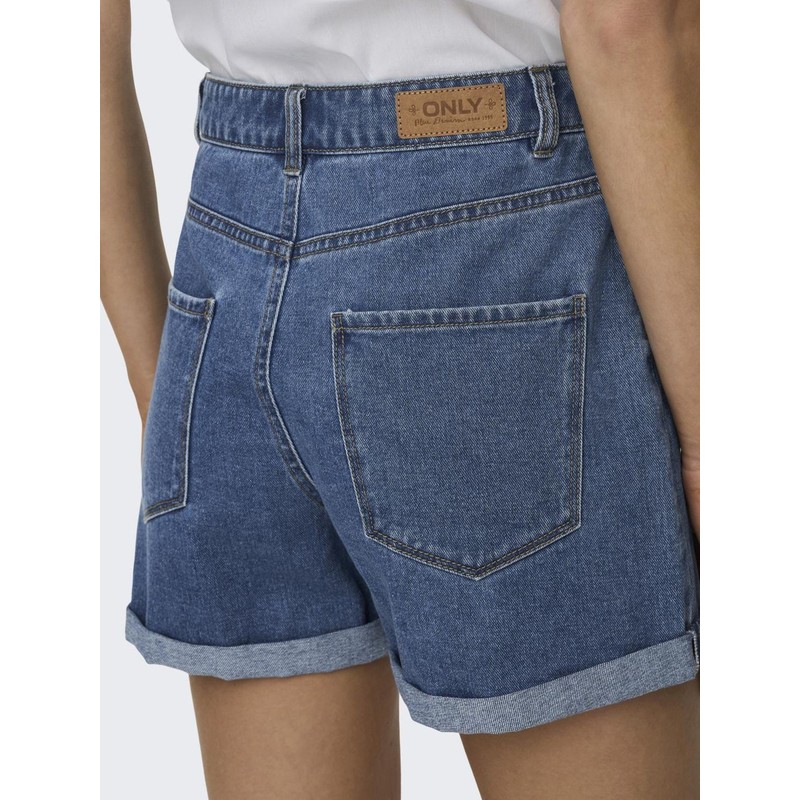 ONLY Female Shorts ONLVega Life HW Mom, Medium blue (medium