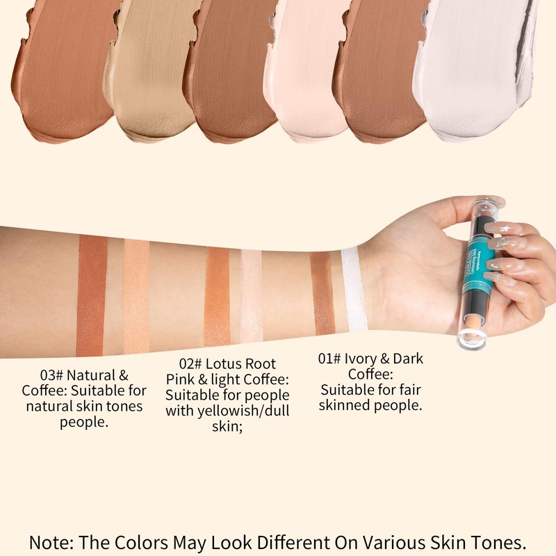 Cream Highlight Contour Stick 2 In 1 Portable Waterproof Face