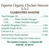 Espoma GM25 25 Lb Organic Chicken Manure All Natural Plant