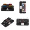KIMISS 4 Way Marine Blade Fuse Box, Automotive Fuse Box