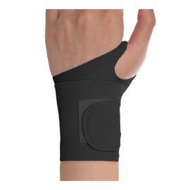 手首 サポーター リストバンド スポーツ バスケ テニス にじゅうかあつ固定 筋トレ 左右共通 手首保護 日常生活 フリーサイズ 男女共通 （黒）