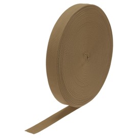 sourcing map Elastic Bands for Sewing 1"(25mm) 50 Yards Dark Brown Knit Elastic Spool High Elasticity for Wigs, Waistband, Pants