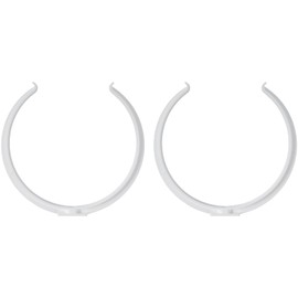 150 mm, 2 pieces pipe clamp for round ventilation pipe, wall brackets made of plastic, mounting on wall or ceiling, for supply air or exhaust ventilation systems