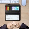 Rossy Checkbook Cover PU Leather Slim Check Book Holder Covers