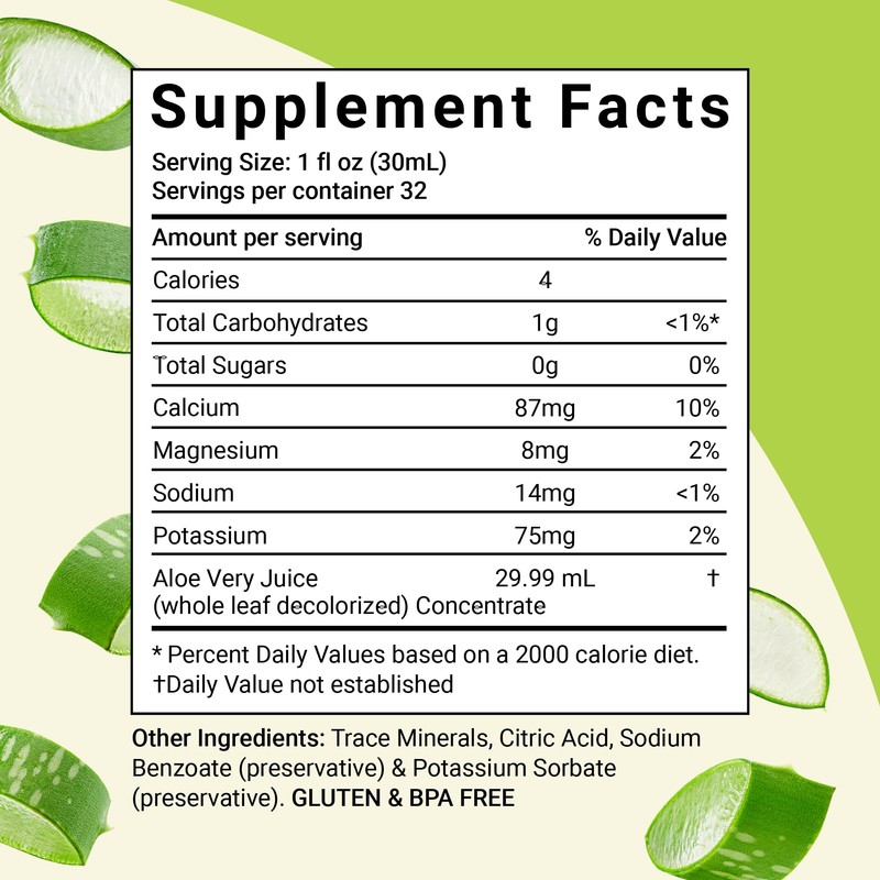 Aloe Life - Whole Leaf Aloe Vera Juice, Certified Organic,