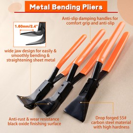 SPEEDWOX 3PCS Hand Seamers Metal Bending Pliers Set With 45°90°180° Metal Standing Seam Roofing Tools Metal Working Tools Aluminium Sheet Metal For Bending HVAC, Roof Windows And Doors