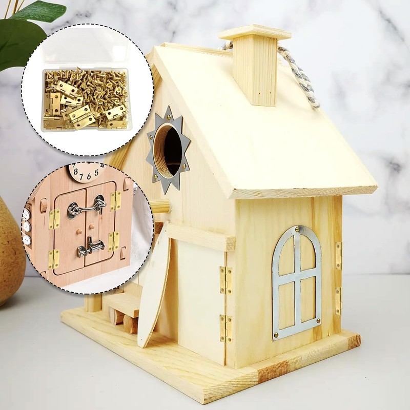 Mini Hinges Small Pack of 50 Hinges Foldable Small 15