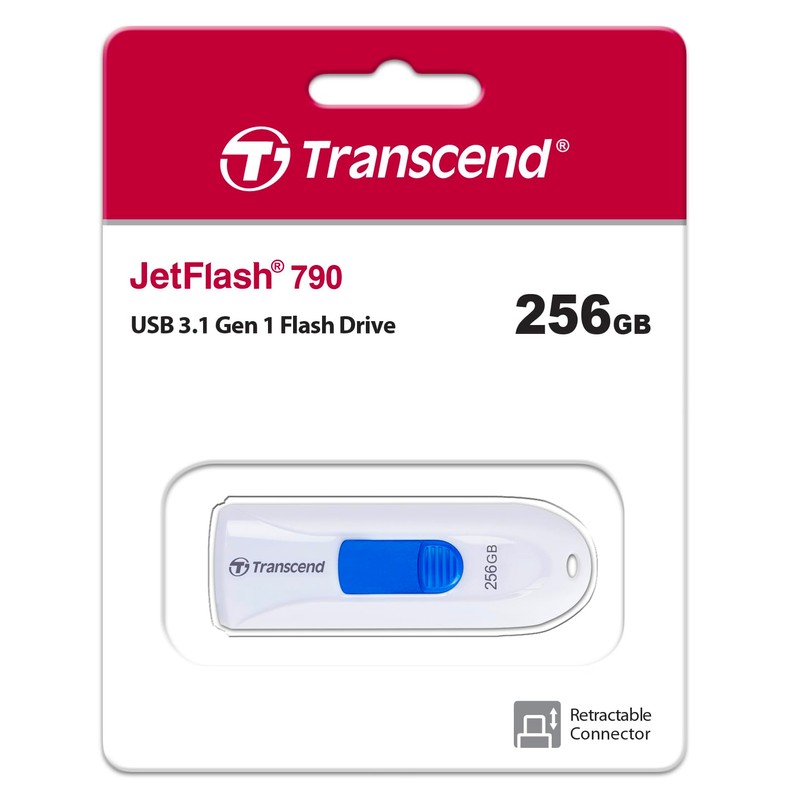 Transcend JetFlash 790 USB 3.1 Gen 1 USB Stick TS256GJF790W
