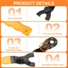 sourcing map Angle Grinder Wrench 0.4"-1.6"(10-40mm) Range Universal Adjustable Lock