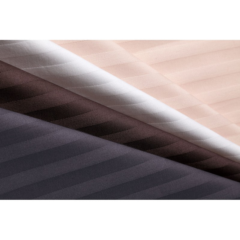 Hotel Style Satin Striped Cover Regina Bed Sheet (Box Type)