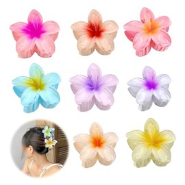 Pack of 6 Chunlinlaoda Flower Hair Clips Flower Hair Clip Flower Hawaii Flowers Hair Clip and Flowers Hair Accessories for Women Hair Clips Flowers for Thick Thin Hair